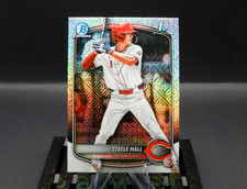 ⚾ STEELE HALL 1st Bowman | Mojo Mega Box Refractor | 2025 Bowman Draft #BDC-20🔥