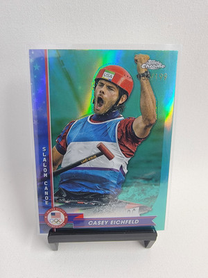 CASEY EICHFELD 2024 Topps Chrome US Olympics   Aqua /199 #78 Canoe 