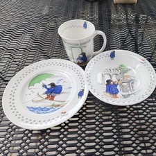 Paddington Bear At Paddington Station 3 Piece Childs Set/ Coal Port 1974