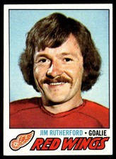 1977-78 Topps Hockey Card Jim Rutherford Detroit Red Wings #239 EX-MT