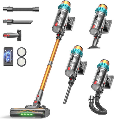 Cordless Vacuum Cleaner, 650W 55KPA 70Mins Vacuum Cleaners for Home, Self-Standi