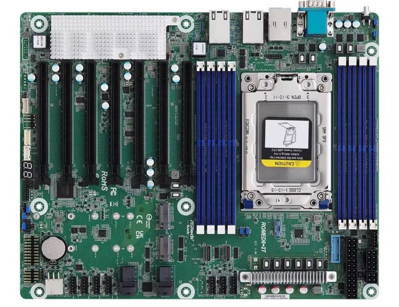 ASRock ROMED8-2T Motherboard ATX SP3 LGA4094 DDR4 Support AMD EPYC 7003/7002