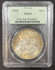 1898 P Morgan Silver Dollar PCGS MS-64 (OGH)