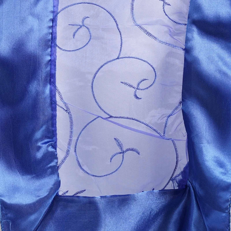 Royal Blue EMBROIDERED TABLE RUNNER Fancy Wedding Party Catering Linens Dinner - Image 2 of 4