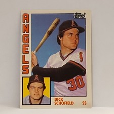 1984 Topps Traded # 107T Dick Schofield MLB (Rookie) Baseball RC Card VINTAGE . rookie card picture