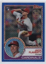 2018 Topps Silver Pack 1983 Design Chrome Series 1 Blue /150 Jack Flaherty 1t0h