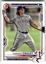 2021 Bowman Draft #BD-192 Cameron Cauley 1st Texas Rangers Baseball