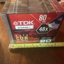 TDK MUSIC CD-R 80 MIN 700MB/MD 48X COMPATIBLE SLIM CASE 20 PACK
