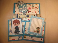 I'M A BIG BOY NOW PAPER PIECING SCRAPBOOK MATS