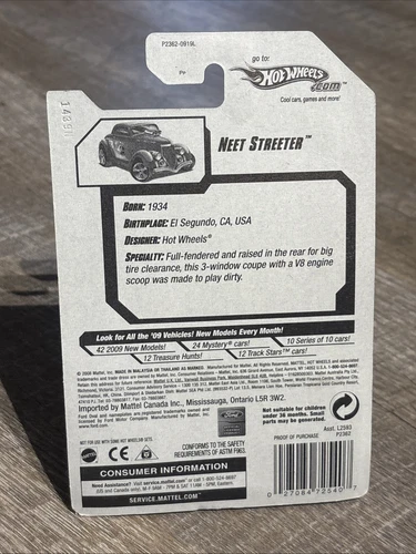 Hot Wheels 2009 Treasure Hunt - Neet Streeter Metalflake Green - 1:64 Diecast - Picture 13 of 20