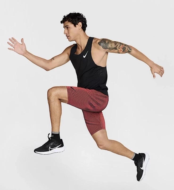 Size Small Nike Aeroswift Half Tights Elite Running Shorts Men's FN3369-015 Red - Image 4 of 4