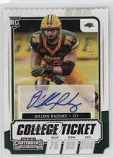 2021 Contenders Draft Picks College Ticket Stub 25/75 Dillon Radunz Auto my8