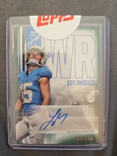 Ladd McConkey 2024 Topps Rookie Class Auto Variation - Green /150 Autograph