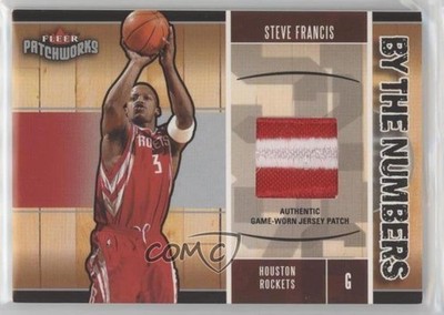 2003-04 Fleer Patchworks By the Numbers 60/100 Steve Francis #BTN/SF Patch e1e