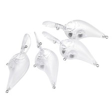 10Pcs Unpainted Crankbait Fishing Lures For DIY Tackle Accessory