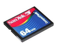 Sandisk 64MB Compact Flash CF Memory Card Class I 