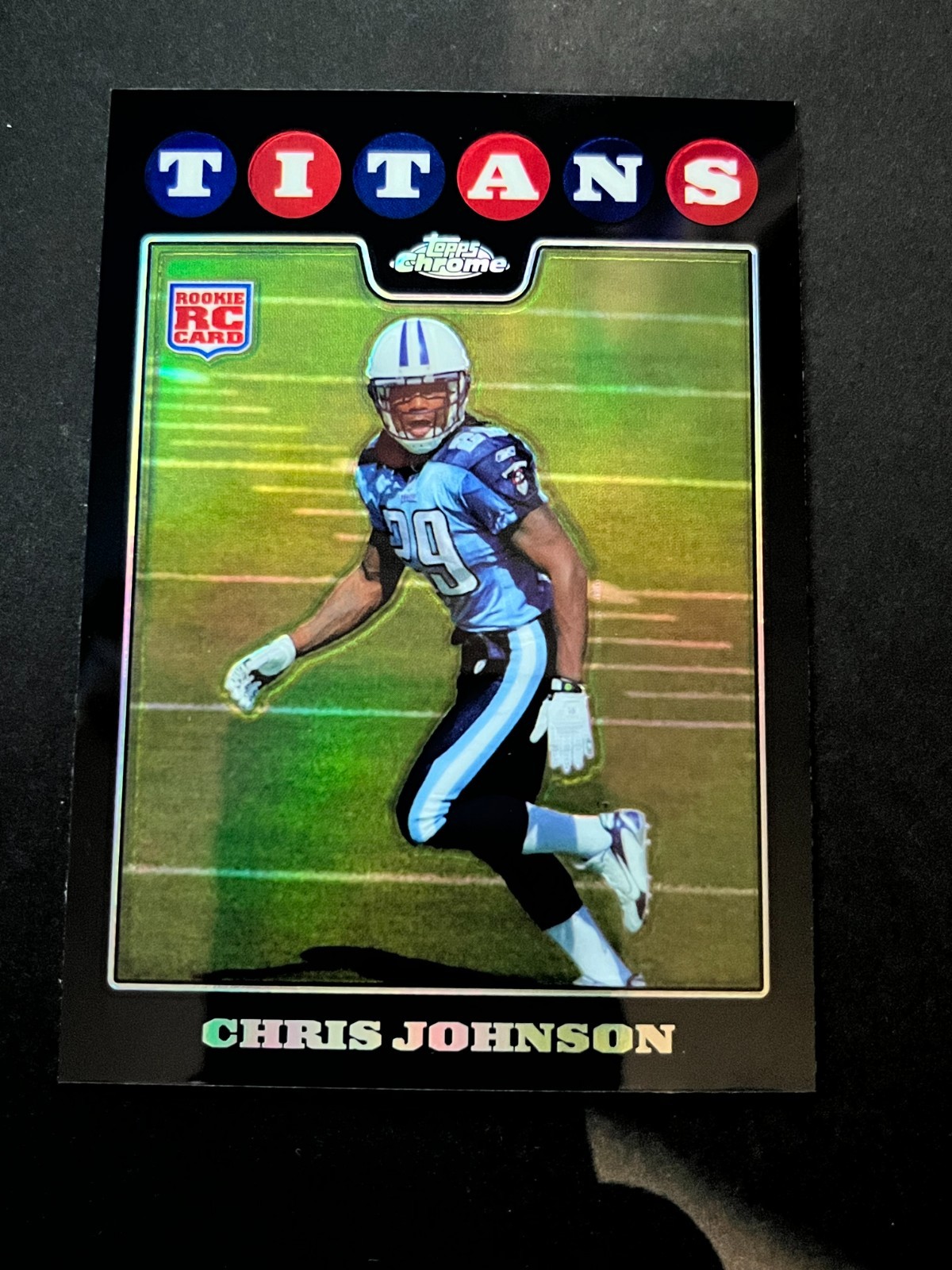2008 Topps Chrome - Chris Johnson #TC186 Refractor (RC)