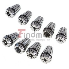 ER16 Spring Collet Set 1/8 - 3/8" CNC Milling Lathe Tool Engraving Machine 9Pcs