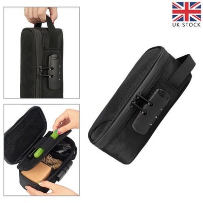 Smell Proof Stash Bag Carbon Lined Stash Bag Lock Discreet Secure Rolling Box