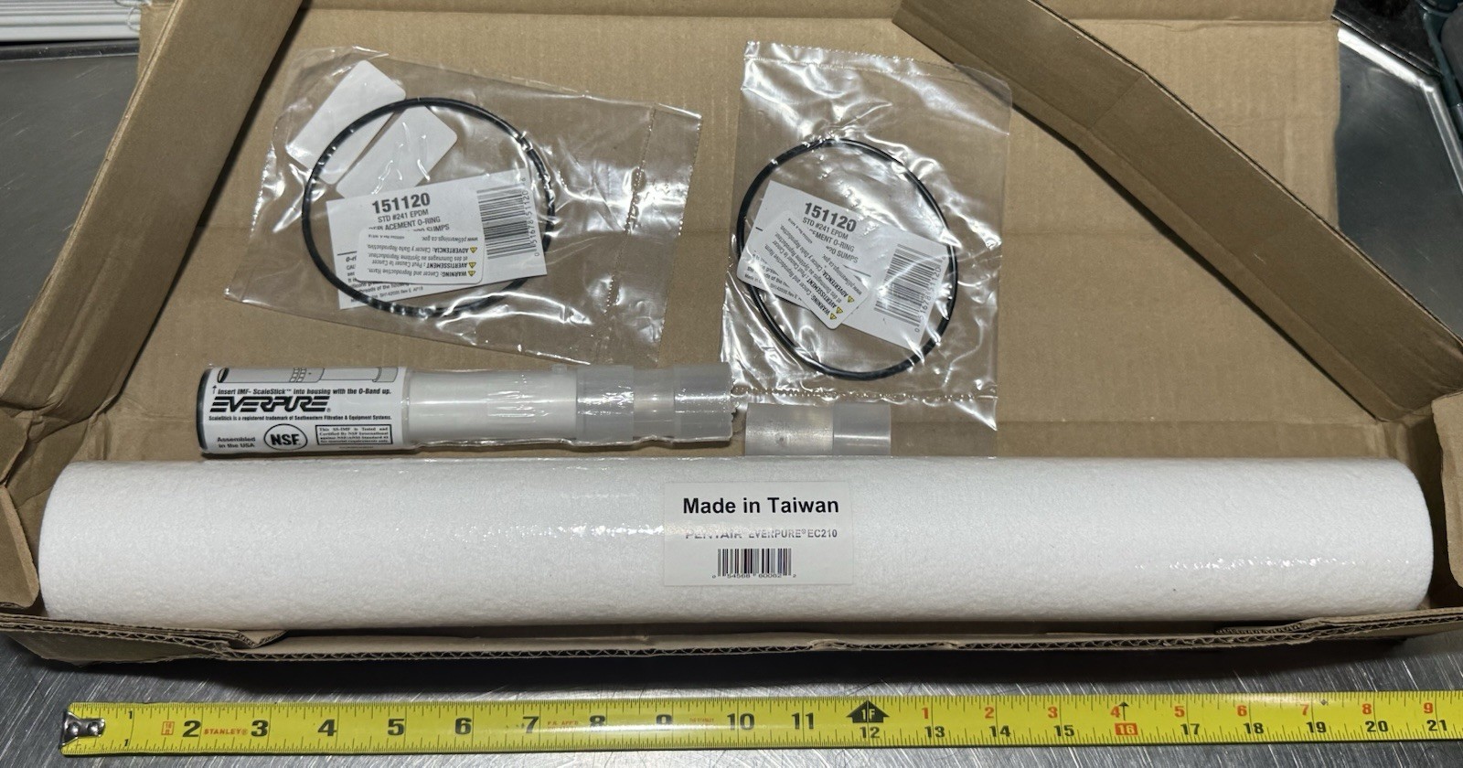 Pentair Everpure EC210 Sediment PreFilter Cartridge KIT EV312095