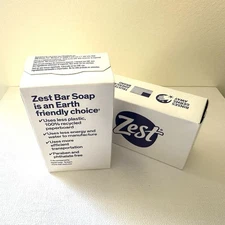 2 Bars of Vintage 1989 Original Zest Bar Zestfully Clean 4oz New Old Stock