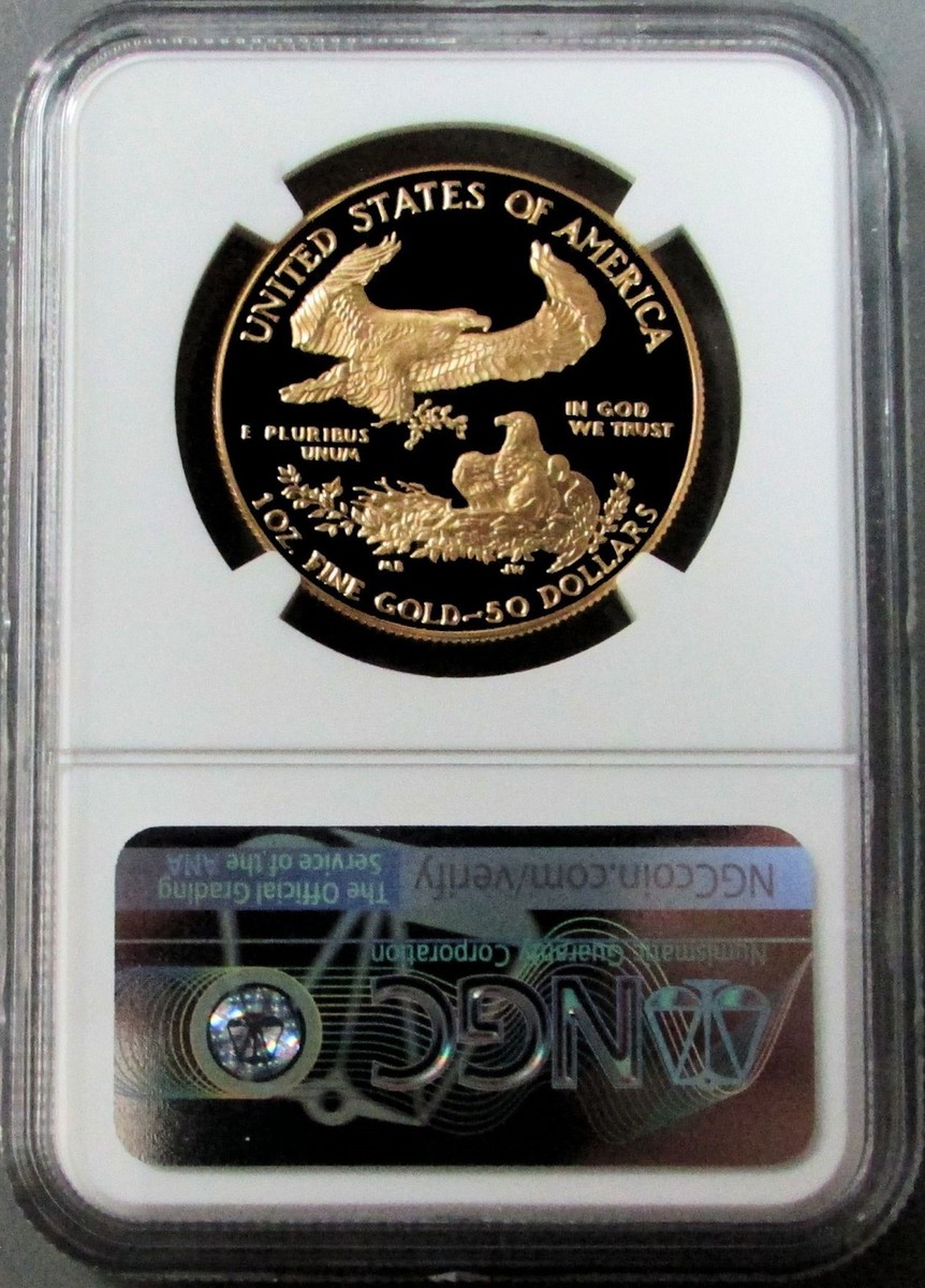 1986 W GOLD $50 AMERICAN EAGLE 1OZ PROOF COIN NGC PF 69 ULTRA