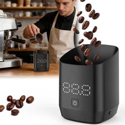 PQV 2-in-1 Digitale Dosierbecher Kaffeewaage mit LED-Anzeige - 0,1 g