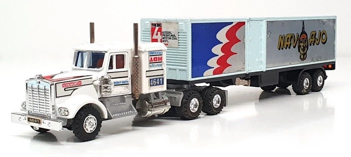 Camion Miniature Shinsei 1/64 - Kenworth Navajo + Remorque Van - Collection - Bel état