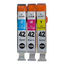 CLI-42 Cyan, Magenta, Yellow Ink Cartridges 3-Pack for Canon PIXMA PRO-100