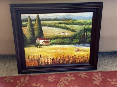 Oil On Canvas Toscana II - Countryside Design 25x31 