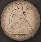 1853  Seated Liberty Half Dollar  "ARROWS RAYS" LOT CC-75