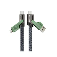 4 in 1 Fast Charging Cable, 65W 4.9ft USB C Charging Cable, Multi Charge Cabl...