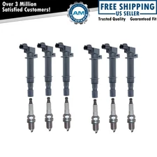 Engine Ignition Coil & NGK Spark Plug Kit 12 Piece Set for Dodge Jeep Ram