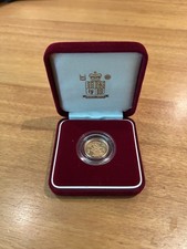 2000 Gold Proof Half Sovereign Royal Mint Boxed 22ct Gold No COA