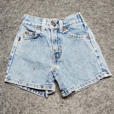 Little Levis Vintage Denim Jean Shorts Infant Baby 18M 1997 Y2k Elastic Waist