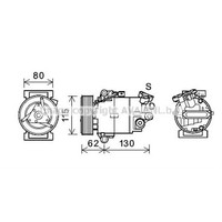 AVA Quality Cooling Kompressor Klimaanlage FüR Nissan Qashqai +2 I J10 JJ10