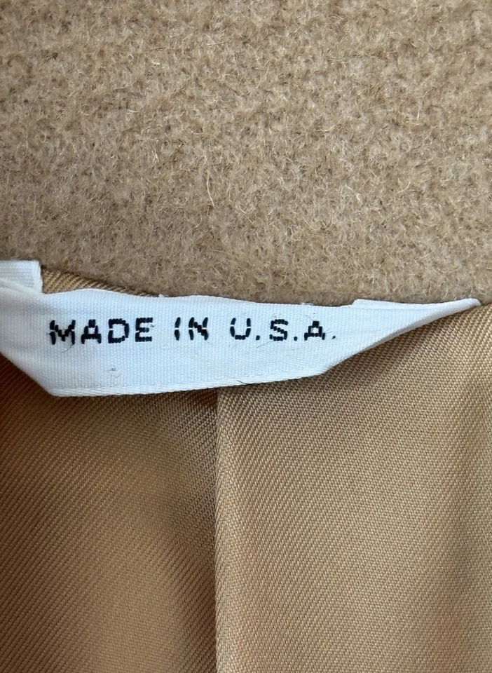 Vintage Pure Camel Hair overcoat Size 42 Hickey Freeman 40” Length - Image 2 of 4