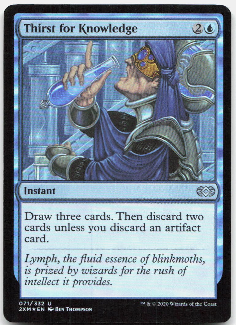 Thirst for Knowledge 71 Uncommon Double Masters Magic: The Gathering Foil NM