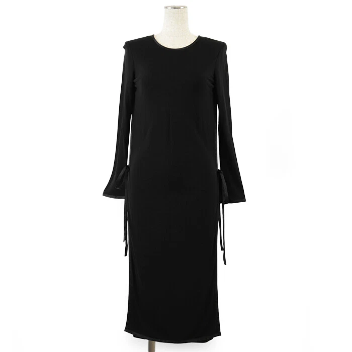 Robe femme GUCCI motif fente ruban latéral taille XS noire Made in Italy
