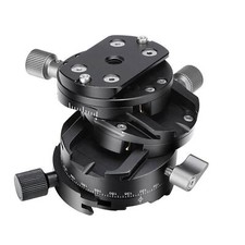 New Leofoto G2 GEAR HEAD 3 In1 Panoramic Geared Ball head Tripod Head Black Paar
