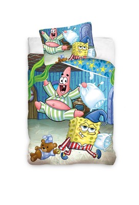 The Spongebob Nickelodeonsingle Duvet Cover Pillowcase Set 100