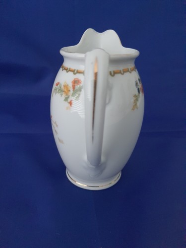 Czechoslovakian Golden Pheasant Cream Or Syrup Jug - Picture 4 of 11