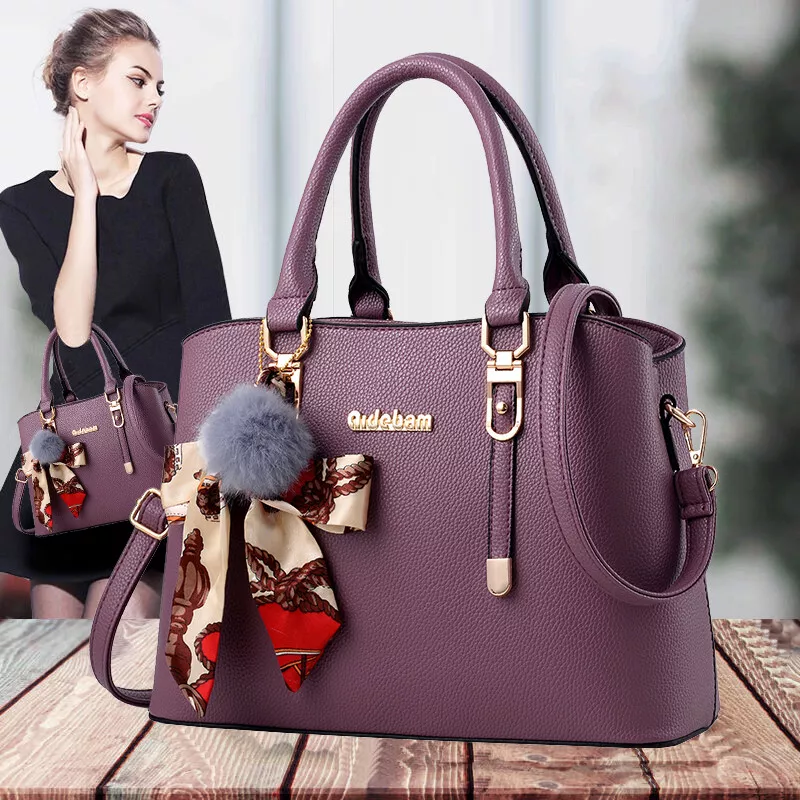 Women Handbag Small Cute Crossbody Bag Girl Satchel Crossbody Bag Pu  Leather Shoulder Bag With Coin Purse Purple