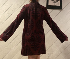 NWOT Style & Co 100% Cotton Cherry Paisley Dress Mock Neck Women's Oversized L !