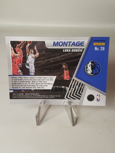 2021-22 Panini Mosaic Luka Doncic Montage Silver Mosaic Prizm Dallas Mavericks - Picture 2 of 2