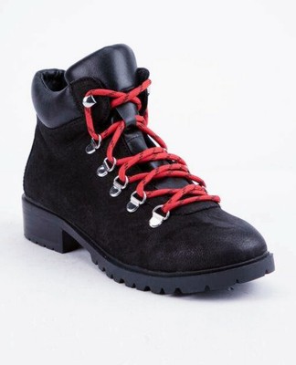 steve madden boots with red laces
