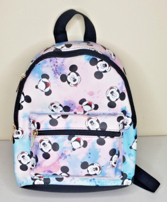 Disney Bioworld Mickey Mouse Mini Backpack 10'' Faux Leather NWT BRAND NEW