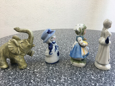 3 Figuren Kinder+1 Elephant Figuren,  ca. 12,5 cm hoch