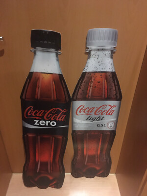 COCA COLA zero light Riesige Reklameschild KULT Flasche RAR XXL Sammlung