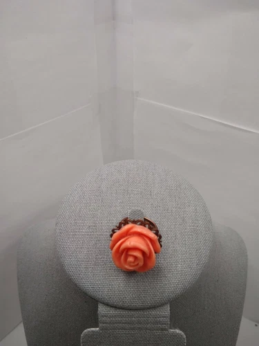 Unbranded - Vintage Metal Costume Jewelry Adjustable Ring - 5.5